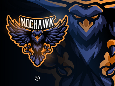 Nochawk esport logo art bird branding cartoon character dota2 eagle esport game gaming hawk illustration logo mascot sport squad stream team twitch vector