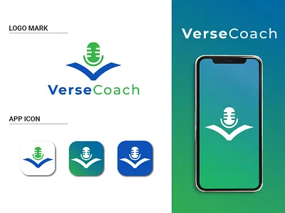 V app logo for recording book app / Brand logo app icon app icon logo app logo branding design flat logo minimal recording app