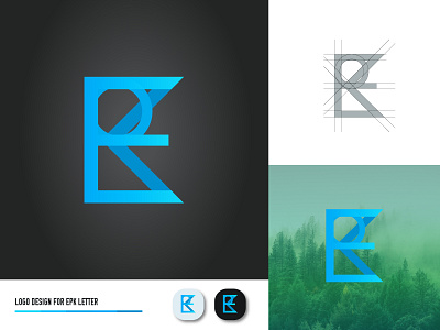 EPK LETTER LOGO (CONCEPT 1) 3d app art brand branding clean color concept creative design identity illustrator letter letter logo logo simple sketch ui vector web