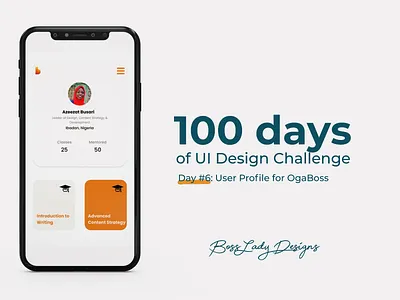 Userprofile-1 daily 100 challenge dailyuichallenge