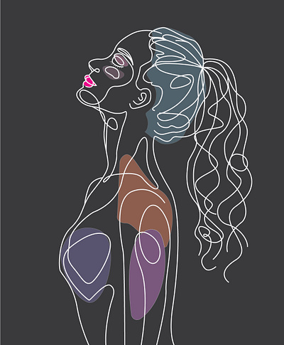 one line art best graphic designer toronto bestdesigner bestgraphicdesigner branding design graphic designer illustration line art logo one line art typography vector