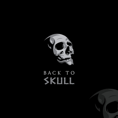 Back to Skull adobe illustrator branding coreldraw design icon illustration logo skull skull logo ui vector