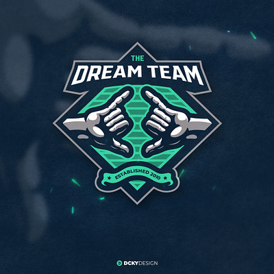 THE DREAM TEAM LOGO comunity logo concept design esportlogo esports gamelogo gaminglogo icon illustration mascot mascot logo mascotlogo sports logo