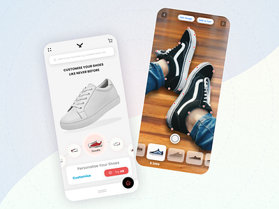 Toesmith redesign concept app augmentedreality creative customise design design inspiration dribble ecommerce footwear freelance designer interaction design mobile app design personalise ui uidesign