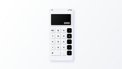 Neumorphism Calculator App app branding design ios iphone minimal neomorphism ui ux