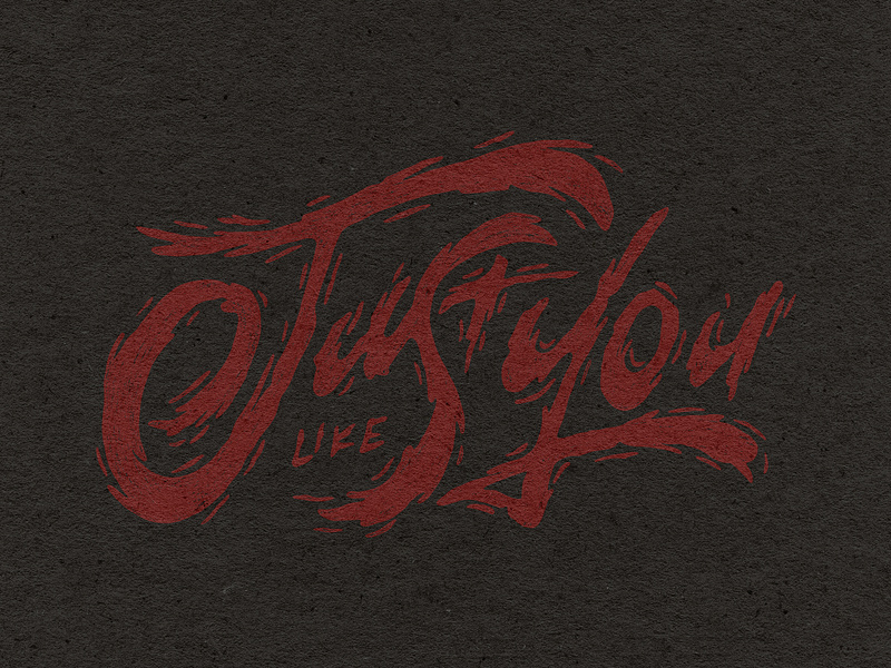Just Like You adobe adobe fresco design fan art hand lettering illustration ipad air lettering texture type design typography