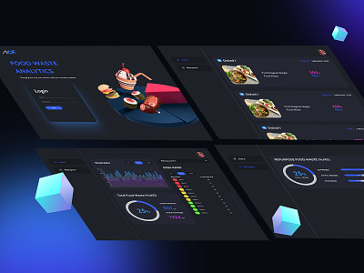 Food waste Analytics Project design figma illustrator logo photoshop ui web