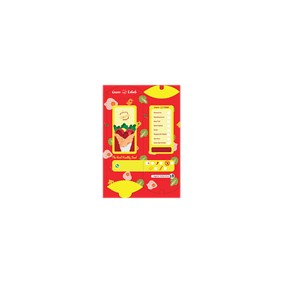 Packaging kebab food illustration kebab meat