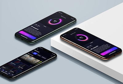 Education App colourful dark mode dark ui mobile ui uidesign uiux ux