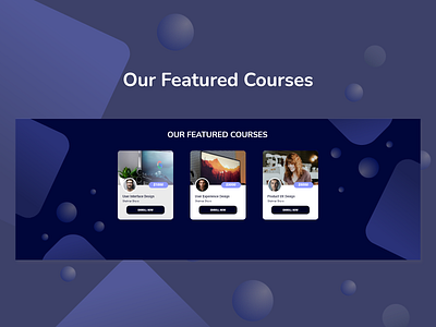 Landing Page _ Featured Section ui uiux web webdesign