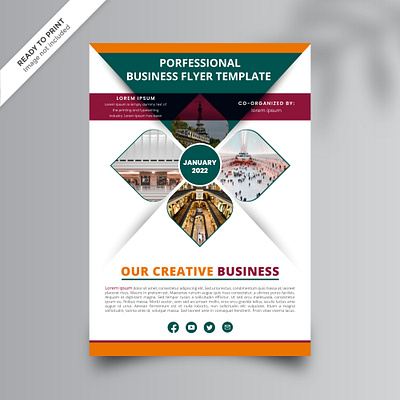 I will do the business flyer, poster, leaflet brochure flyer illustration mockup vector