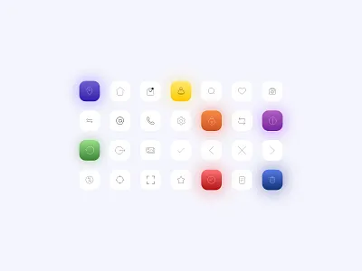 set of icons design icon design iconography icons ui ux