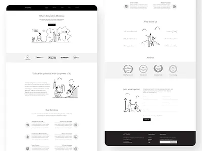 Artemus Website Design branding clean color design flat flat design illustration minimal typography ui ux