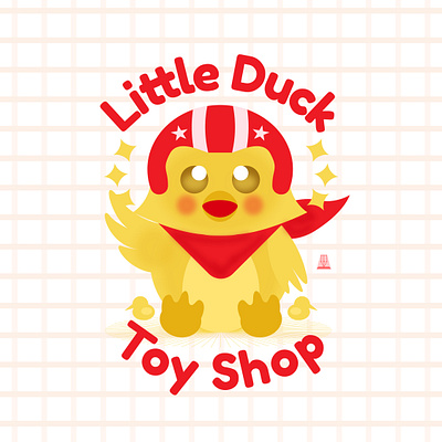 Little Duck art branding design duck illustration logo mascot character mascot design toy design toy store vector