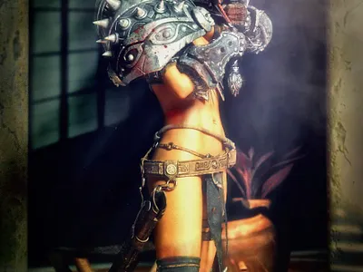 Last Defender 3D Rendering 3d art 3d artist 3d render 3d rendering cg female lilmichdevil realistic 3d renderhub renders sexy warrior