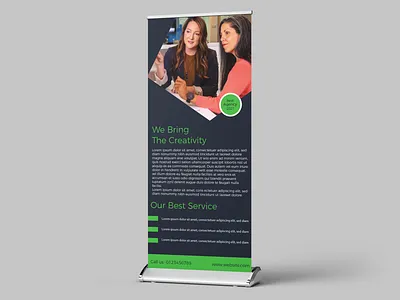 Corporate roll up banner abstract logo agency branding banner design brand identity branding business roll up banner dribbble best shot graphic design illustration leaflet leaflet design logodesign poster resturent roll up banner roll up banner roll up banner design typography typography art uiux