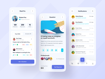 Medi Pro - Medical Help App Exploration 🔥🔥 app design best design best designer best designers best shot creative design design dribbble best shot ios android interface medical app medical care medical design minimal clean new trend modern design popular design popular shot popular trending graphics web app typography