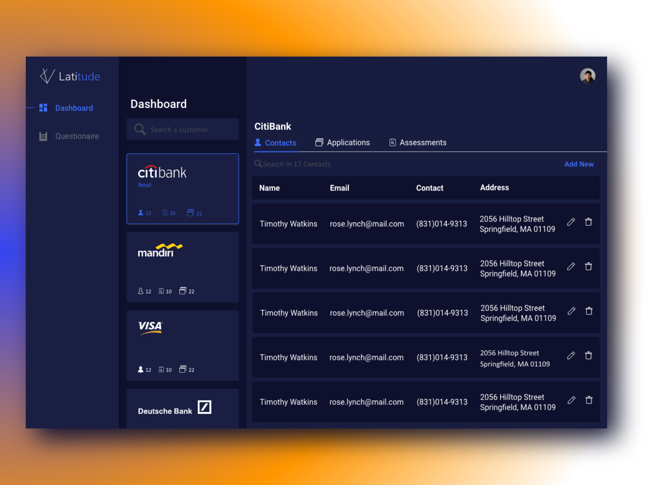 Example of Landing Page & Mobile App Design