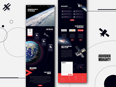 Bellatrix Aerospace Home Page aerospace space ui uiux website