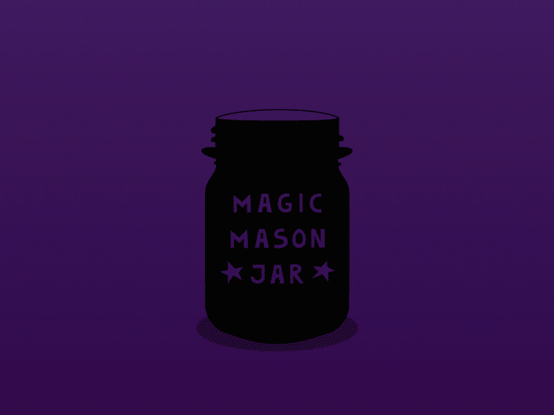 Magic Mason Jar after effects animation illustration loop magic mason jar motion music short vector