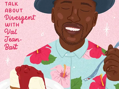 Divergent: Creative Mornings Dallas cheesecake creative mornings illustration portrait illustration social media