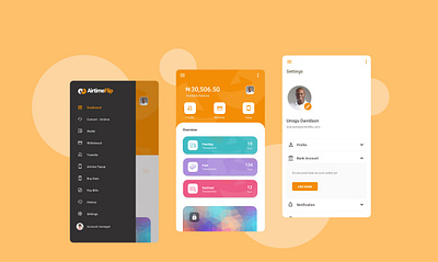 Airtimeflip webapp mobile view preview mobile ui design web webapp