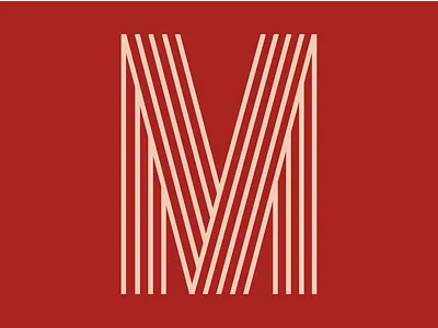 Red letter "M" - 36 Days of Type 36days m 36daysoftype 36daysoftype08 challenge letter lettermark logo mark netflix red symbol type typeface typography