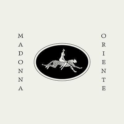 Madonna Oriente logo brand identity branding folklore jewelry jewelry design jewelry logo jewelry shop leopard minimal print print design vintage