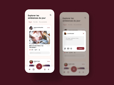 Daily UI #81 - Status Update app application colors daily 100 challenge daily ui design social social wall ui ui design