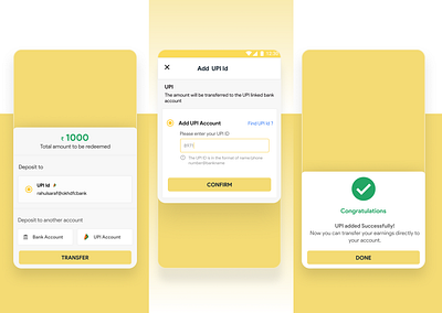 UPI feature - B2B amount android b2b bank design mobile app money ui upi ux