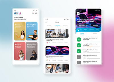 Educational Platform - Mobile App app daily ui design education education app educational figma learning learning app mobile mobile app mobile app design mobile ui ui ux