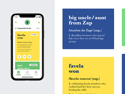 Greengo Dictionary – App app design dictionary dictionaryapp flatui mobileapp ui uiux ux