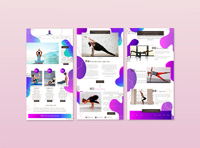 Yoga Website Theme branding design graphic design icon logo vector