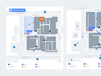 Wayfinding App Design clean ui dashboard design floor plans flooring location location app location pin location tracker map map design mapping mapple maps modern proection way wayfinding web app