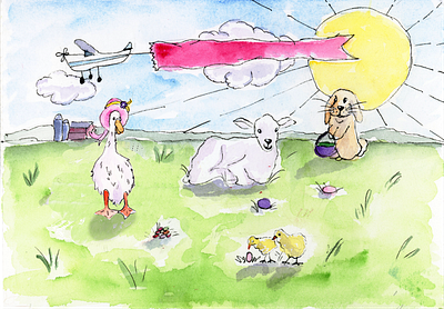 Customizable Card animals card characters drawing illustration illustration art illustration design
