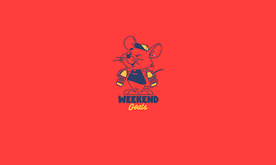 Weekend Goals! animals character design graphics illustration rat t shirt design vector vector design