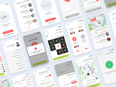 Employee Tracker app app design mobile app mobile design mobile ui ui ux