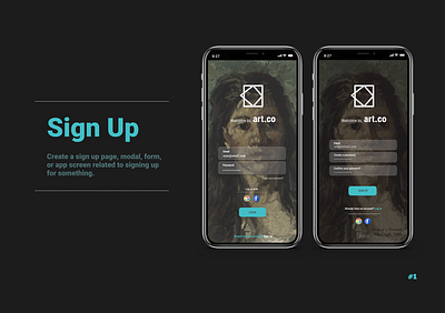 Sign UP l DailyUI #001 dailyui dailyui 001 design ui