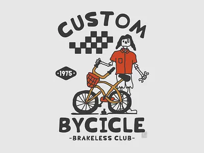 custombycicle branding bycicle campfire design forest icon illustration logo typography vector
