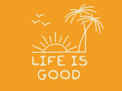 lifeisgood illustration palmtree