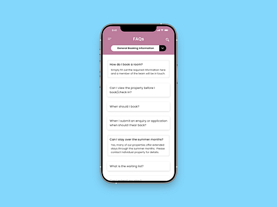 FAQ design minimal ui ux