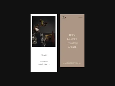 AVA Company Mobile Details concept fashion grid layout menu mobile photos typography ui vintage web design webdesign