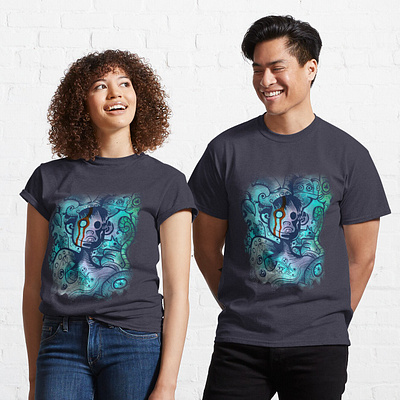 Doodlemare T-shirt digitalart doodle illustration art ilustrator monster nightmare t shirt design t shirt illustration