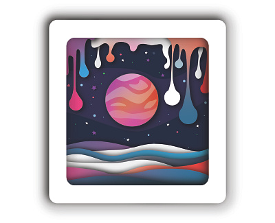 my dream design dream illustration illustrator sky universe vector