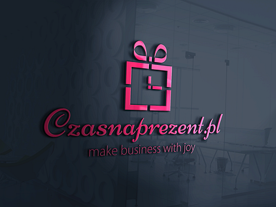 Czas na Prezent logo design branding e shop ecommerce gift logo logodesign presents shop shopping time website