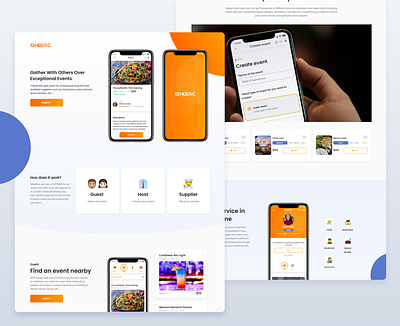 Hostic Landing landing ui uidesign ux uxdesign uxui web web design website