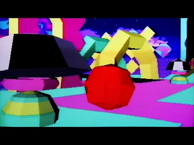 PASS THE BALL 32 bit 32 bit 3d 3d animation 3d art 3d motion 90s andy gregg animation c4d computer graphics illustration motion pass the ball pomo postmodern primitive 3d retro studio super