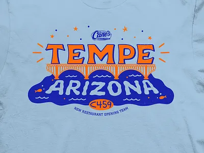 Tempe, AZ Tee arizona illustration lettering t shirt t shirt design tee