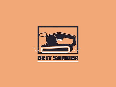 Belt Sander - 166/365 construction floor logo logo design powertool sander sanding tool work