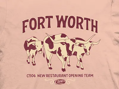 Fort Worth, TX Tee illustration lettering t shirt t shirt design tee texas